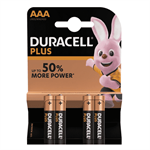 Duracell Plus Power alkaline AAA batterij - 4 st.