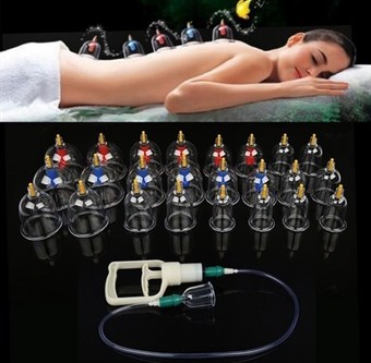 Massagecups voor Vacuümmassage - Chinese Cupping Therapie - met Vacuümpomp