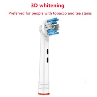 Losse Opzetborstels voor Braun Oral-B Elektrische Tandenborstel - 4 stuks - 3D Whitening Type