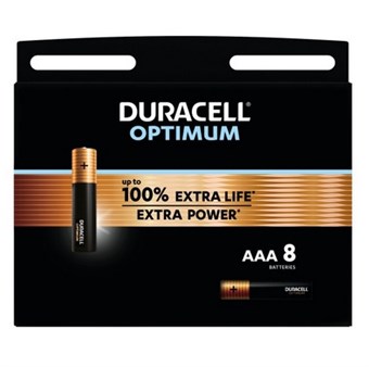 Duracell Optimum MN2400 AAA - 8 stuks