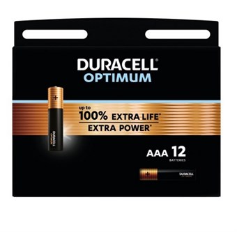 Duracell Optimum MN2400 AAA - 12 stuks