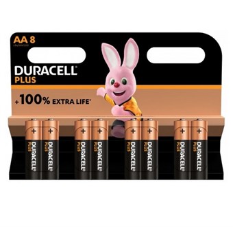 Duracell Plus 100% MN1500 AA - 8 stuks