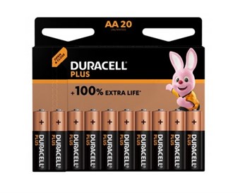 Duracell Plus 100% MN1500 AA - 20 stuks