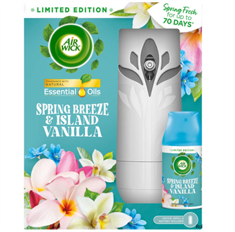 Air Wick Freshmatic Spray met Navulling - Spring Breeze en Island Vanilla