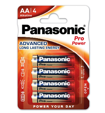 Panasonic Pro Power Alkaline AA batterijen - 4 st