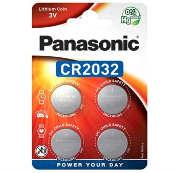 Panasonic CR2032 - Lithium Batterij - 4 stuks - Geschikt voor AirTag