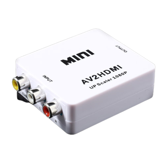 Mini Full HD 1080P AV CVBS naar HDMI Adapter - Wit