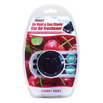 AirPure Air Vent & Sun Shade Car Refresher - Auto Refresher voor ventilatiekanaal & zonnescherm - Cherry Berry