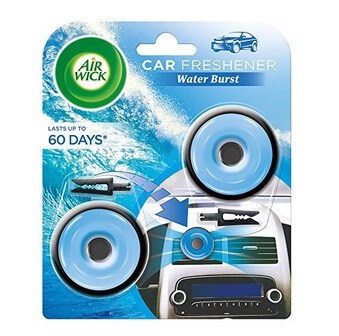 Air Wick Clip On Car Refresher - Fresh Water - Twin Pack - 2 x 8 g