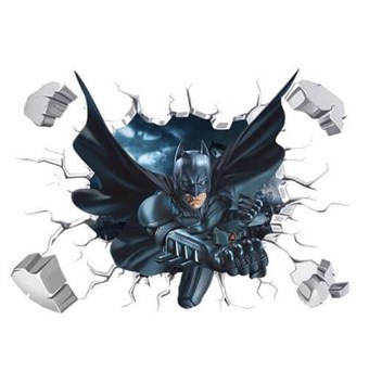 Muurstickers - Batman 3D-effect