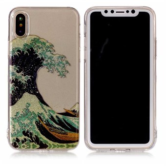 Mooi design hoesje van zacht TPU-plastic voor iPhone X / iPhone Xs - Sea Wave