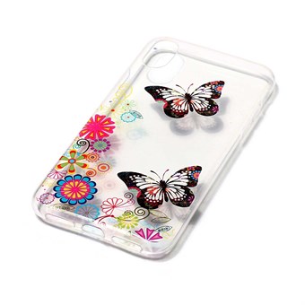 Mooie Design Cover in zacht TPU-plastic voor iPhone X / Xs - Vlinders