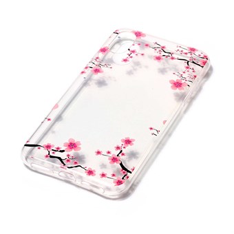 Mooi design hoesje van zacht TPU-plastic voor iPhone X / iPhone Xs - Flower Decor