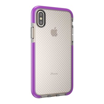 Perfect Glassy Cover in TPU-plastic en siliconen voor iPhone X / iPhone Xs - Paars