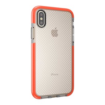 Perfect Glassy Cover in TPU-plastic en siliconen voor iPhone X / iPhone Xs - Oranje
