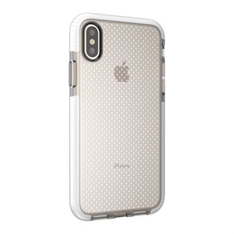 Perfect Glassy Cover in TPU-plastic en siliconen voor iPhone X / iPhone Xs - Wit
