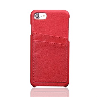 Chique Card Cover in Leer voor iPhone 7 / iPhone 8 / iPhone SE 2020/2022 - Rood