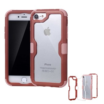 Survivor Bumper in plastic en siliconen voor iPhone 7/ iPhone 8 - Bordeaux