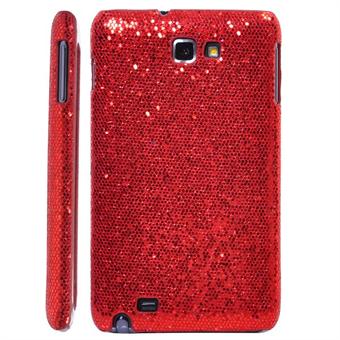 Galaxy Note glinsterende hoes (rood)