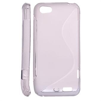 S Line Siliconen Cover HTC ONE V (Grijs)