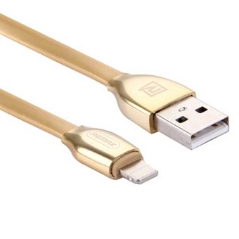 Remax® RC-035i Lightning-USB-kabel in goud / 1m