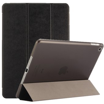 Silky Trifold Case van imitatieleer voor iPad Air en iPad 9.7" - Zwart