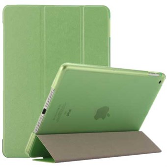 Silky Trifold Case in Faux Leather voor iPad Air en iPad 9.7 "- Groen