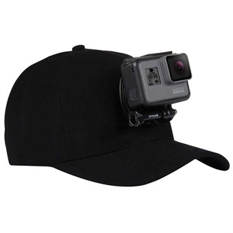PULUZ® Baseball Cap met Houder voor GoPro - Zwart