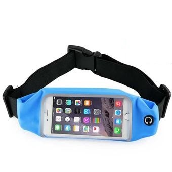 Waterbestendige buiktas voor smartphone 4.7" - Blauw