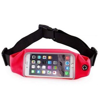 Waterbestendige buiktas voor smartphone 5.5" - Rood