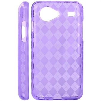 Geruite Cover Galaxy S Advance (Paars)