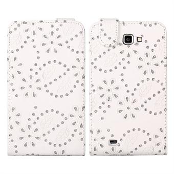 Bling Bling Diamond Case voor Galaxy Note (wit)