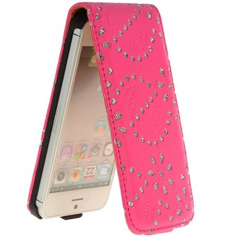 Bling Bling Diamond Case voor iPhone 5 / iPhone 5S / iPhone SE 2013 (magenta)