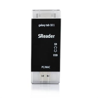 USB 2.0 & SD-kaartlezer voor Samsung Galaxy Tab