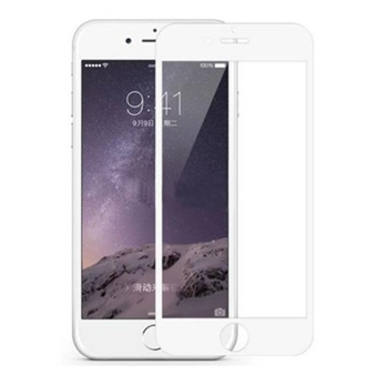 Anti-explosie iPhone 7 Plus / iPhone 8 Plus massief gehard glas met witte randen