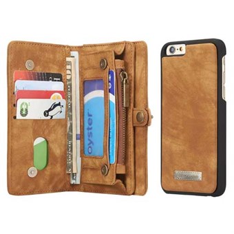 CaseMe Flap Wallet voor iPhone 6/6S - Bruin