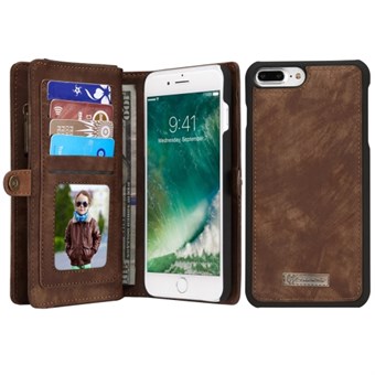 CaseMe Flap Wallet voor iPhone 7 / iPhone 8 / iPhone SE 2020/2022 - Bruin