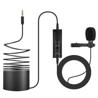 Professionele lavaliermicrofoon voor smartphone, camera en pc