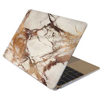 Macbook 12 "Marble Series Hard Case - Bruin