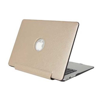 Macbook Pro Retina 15,4" Zijde Textuur Hoes - Goud