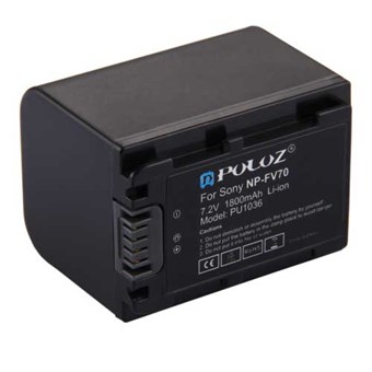 PULUZ® NP-FV70 Batterij 1800 mAh voor Sony