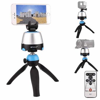 PULUZ® Elektronisch 360º panoramastatief met balhoofd en afstandsbediening voor GoPro en smartphones