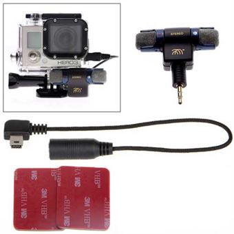 Professionele GoPro 3-in-1 microfoon externe kit