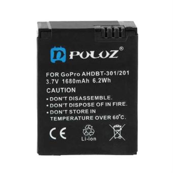 Puluz® Batterij 3.7V 1680mAh voor HERO 3/3+