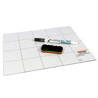JAKEMY® - Magnetische mat met pen en gum - 25 cm x 20 cm