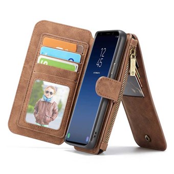 CaseMe Flip Wallet voor Samsung Galaxy S9 - Bruin