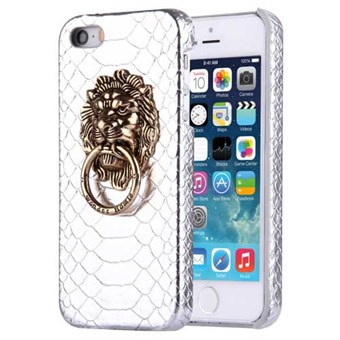 Slangenleer hoes iPhone 5 / iPhone 5S / iPhone SE 2013 - Zilver