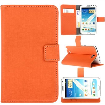 Stoffen hoesje Samsung Galaxy Note 2 (oranje)