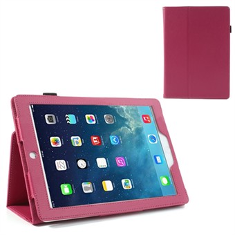 Luxe leren hoes voor iPad Air (magenta)