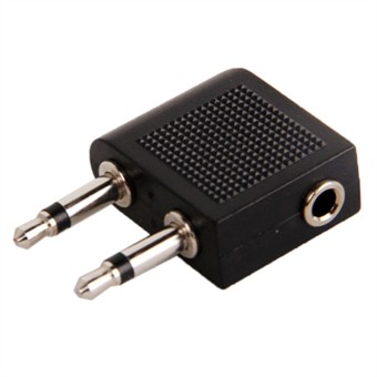 Adapter voor vliegtuighoofdtelefoon van 3,5 mm